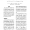 A probabilistic model for classifying segmented images