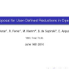 A Proposal for User-Defined Reductions in OpenMP