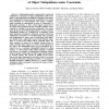 A riemannian-geometry approach for dynamics and control of object manipulation under constraints
