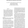 A Scalable Architecture for Autonomous Heterogeneous Database Interactions