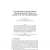 A Second-Order Uncertainty Model of Independent Random Variables: An Example of the Stress-Strength Reliability
