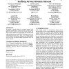 A security design for a general purpose, self-organizing, multihop ad hoc wireless network