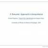 A Semantic Approach to Interpolation