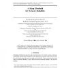 A Sharp Threshold For Network Reliability