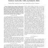 A simulation study of a MAC layer protocol for wireless networks with asymmetric links