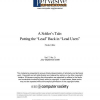 A Solder's Tale: Putting the "Lead" Back in "Lead Users"