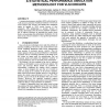 A Statistical Performance Simulation Methodology for VLSI Circuits