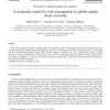 A stochastic model for risk management in global supply chain networks