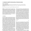 A stochastic model for the detection of coherent motion