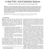 A Study of Concurrency Control in Real-Time, Active Database Systems