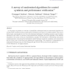 A survey of randomized algorithms for control synthesis and performance verification