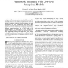A System-level Network-on-Chip Simulation Framework Integrated with Low-level Analytical Models