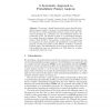 A Systematic Approach to Probabilistic Pointer Analysis