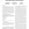 A taxonomy and adversarial model for attacks against network log anonymization