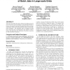 A two-level scheduler to dynamically schedule a stream of batch jobs in large-scale grids