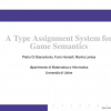 A type assignment system for game semantics