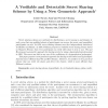 A Verifiable and Detectable Secret Sharing Scheme by Using a New Geometric Approach