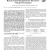 A View-based Multiple Objects Tracking and Human Action Recognition for Interactive Virtual Environments
