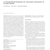 A Virtual World Grammar for automatic generation of virtual worlds