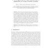 A VNS Algorithm for Noisy Problems and Its Application to Project Portfolio Analysis