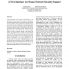 A Web Interface for Nessus Network Security Scanner