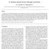A window-based inverse Hough transform