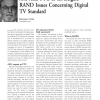 AAI Asks FTC to Investigate RAND Issues Concerning Digital TV Standard