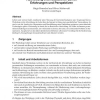 Abwicklung internetbasierter Lehre: Erfahrungen und Perspektiven