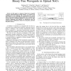 Accelerating Lightpath setup via broadcasting in binary-tree waveguide in Optical NoCs