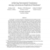 Achieving Incremental Consistency among Autonomous Replicated Databases
