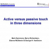 Active versus Passive Touch in Three Dimensions