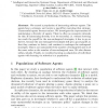 Adapting Populations of Agents