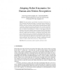Adapting robot kinematics for human-arm motion recognition