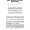 Adaptive Discriminative Generative Model and Its Applications