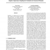 Adaptive Importance Sampling for Estimation in Structured Domains