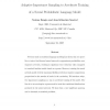 Adaptive Importance Sampling to Accelerate Training of a Neural Probabilistic Language Model