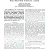Adoption of Cognitive Radio Scheme to Class-Based Call Admission Control