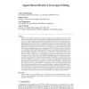 Agent-Based Model of Genotype Editing