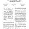 Aggregation Algorithms for Very Large Compressed Data Warehouses