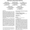 Algorithms to accelerate multiple regular expressions matching for deep packet inspection