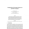 Amalgamation of Transition Sequences in the PEPA Formalism