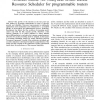 AMBER Sched: An Analytical Model Based Resource Scheduler for Programmable Routers