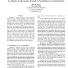 An Adaptive Synchronization Protocol for Parallel Discrete Event Simulation