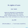 An Algebra of Scans