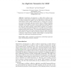 An Algebraic Semantics for MOF