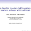 An Algorithm for Automated Generation of Invariants for Loops with Conditionals
