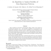 An algorithm to analyze stability of gene-expression patterns