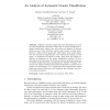 An Analysis of Automatic Gender Classification