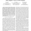 An Attribute Based Framework for Risk-Adaptive Access Control Models