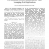 An autonomic service architecture for self-managing grid applications